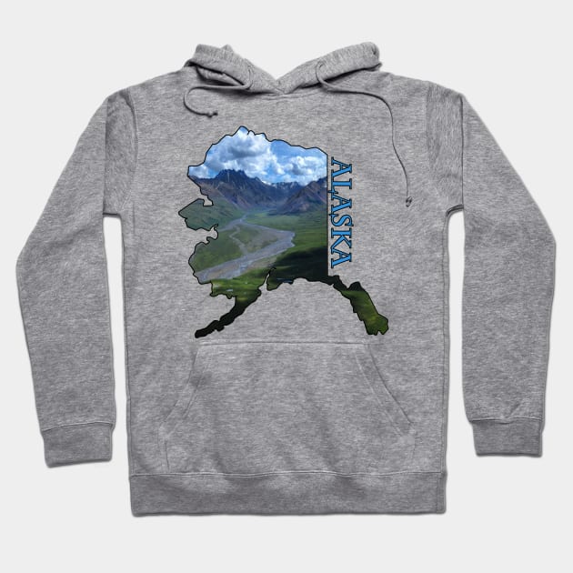 State of Alaska Outline Hoodie by gorff